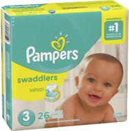 👶 pampers swaddlers size 3 diapers: convenient 26 count pack for ultimate comfort and protection logo