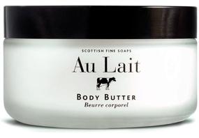 img 1 attached to Scottish Fine Soaps Au Lait Body Butter 7 Oz - Glass Jar, Scotland