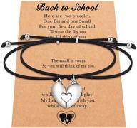 🎁 ungent them back to school gifts: mother daughter bracelets set for 2 - perfect first day of school surprise! logo