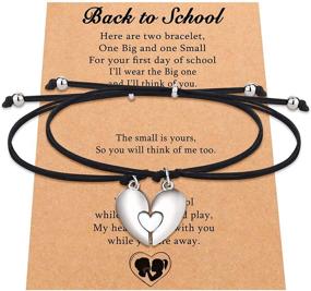 img 4 attached to 🎁 UNGENT THEM Back to School Gifts: Mother Daughter Bracelets Set for 2 - Perfect First Day of School Surprise!