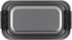 img 1 attached to 🍞 Anolon Advanced Nonstick Bakeware Set – Meatloaf Pan with Grips and Insert, 2 Piece, Gray