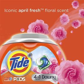 img 1 attached to 🧺 Tide PODS 4 in 1 with Downy Laundry Detergent Soap Pods - April Fresh Scent - 73 Count (Packaging May Vary)