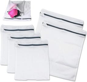 img 4 attached to 👙 Laundry Bra Lingerie Mesh Wash Bag Set - Includes 2 Large Bags, 3 Medium Bags
