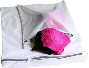 img 2 attached to 👙 Laundry Bra Lingerie Mesh Wash Bag Set - Includes 2 Large Bags, 3 Medium Bags