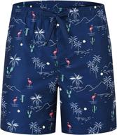 trunks swimsuit swimming flamingo pockets boys' clothing ~ swim logo