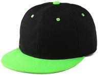 🧢 youth flat bill snapback: trendy boys' hat & cap accessories for kids logo