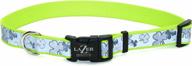 lazer brite reflective adjustable collar logo