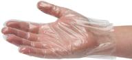 🧤 hosl 2000 pack large size poly gloves disposable latex free for food preparation - clear, food safe gloves logo