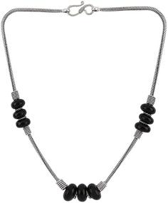img 3 attached to 📿 Efulgenz Vintage Oxidized Necklace for Girls' Jewelry