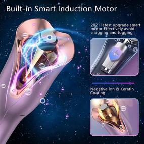 img 3 attached to HAUEA Автоматическое утюжок для волос - 1-дюймовый вращающийся барабан для завивки волос с регулируемой температурой до 425°F, таймером, двойным напряжением - быстро нагревающийся утюжок для укладки, антипригарной, с автоматическим выключением