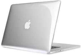 img 4 attached to Fintie Case for MacBook Pro 15 Retina - Slim Snap On Hard Shell Protective Cover for A1398, Crystal Clear