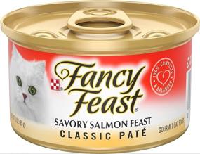 img 1 attached to Fancy Feast Classic Savory Salmon Feast Cat Food - 3 oz, 12 Cans