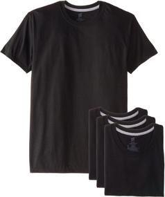 img 1 attached to 👕 Hanes Ultimate 4 Pack FreshIQ T Shirt: Premium Men's Clothing and Shirts
