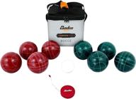 🎾 high-quality baden champions 90mm bocce ball set – carry case & measuring tape included – vibrant red/green логотип