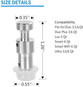 img 2 attached to 🌀 Universal Steam Release Handle Valve for Instant Pot 3, 5, 6, 8 Qt - Pressure Cooker Accessory for Quick Steam Release