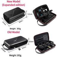 telesin large carrying case: ultimate storage solution for gopro max hero 10 9 8 7 6 5 4 3, osmo pocket action, insta 360 one r, and more - enhanced capacity logo