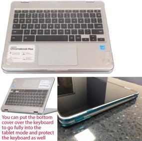 img 1 attached to 💻 Чехол с жестким корпусом mCover для Samsung ChromeBook Plus V2 серии XE520QAB (конец 2018 г., 12,2") - Аква - Не совместим с более старыми моделями XE513C24 / XE510C24 / XE525QBB / XE521QAB и др.