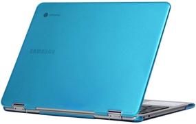 img 4 attached to 💻 Чехол с жестким корпусом mCover для Samsung ChromeBook Plus V2 серии XE520QAB (конец 2018 г., 12,2") - Аква - Не совместим с более старыми моделями XE513C24 / XE510C24 / XE525QBB / XE521QAB и др.