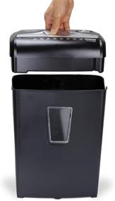 img 1 attached to Aurora AU870MA High-Security 8-Sheet Micro-Cut Paper Credit Card Shredder Black: Protect Your Confidential Information with Ease!