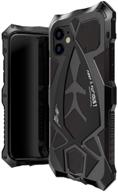 📱 kumwum military grade protector for iphone 11 case: full body armor cover, aluminium bumper, hybrid shockproof - black logo