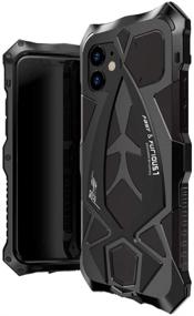 img 4 attached to 📱 KumWum Military Grade Protector for iPhone 11 Case: Full Body Armor Cover, Aluminium Bumper, Hybrid Shockproof - Black