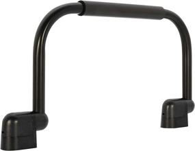 img 3 attached to Enhance Your Safety and Convenience with Camco 42197 Fold-Away Grab Handle (Short - Black)