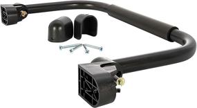 img 4 attached to Enhance Your Safety and Convenience with Camco 42197 Fold-Away Grab Handle (Short - Black)