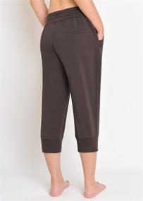 img 3 attached to 👖 Weintee Women's Capri Joggers in Jersey Sweatpants Fabric