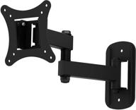 📺 avf el104b-a multi-position tv wall mount - full motion, long extension for 12"-25" tvs/monitors - universal bracket, vesa 50x50 to 100x100 - easy install, black logo