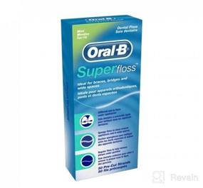 img 6 attached to Oral-B Super Floss Pre-Cut Strands, Mint, 50 Count, Pack of 2: Efficient Dental Floss for Comprehensive Oral Care