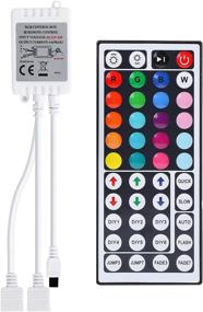 img 4 attached to 📱 Wireless IR Remote Controller for 5050 3528 RGB LED Strip Lights - BZONE 2-Port with Dual 4-pin Output, Dimmer for 2pcs RGB LED Strips DC12-24V