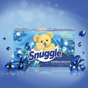 img 1 attached to 🌊 Snuggle Exhilarations Fabric Softener Dryer Sheets, Blue Iris & Ocean Breeze: 70 Count - Revitalize Your Laundry Experience!