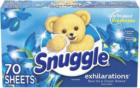 img 4 attached to 🌊 Snuggle Exhilarations Fabric Softener Dryer Sheets, Blue Iris & Ocean Breeze: 70 Count - Revitalize Your Laundry Experience!