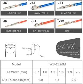 img 3 attached to 🔧 IWISS Mini Micro Open Barrel Crimping Tools for AWG28-20 JAM, Molex, Tyco, JST Connectors used for FPV, Drone Servo