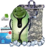 🥤 freemove hydration bladder and cooler bag - 2l or 3l: keeps drink cool, protects bladder | leak proof water reservoir, tasteless & bpa free | premium tpu material, quick release tube & shutoff valve logo