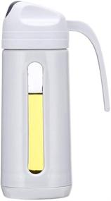 img 4 attached to 🍾 Ainaan Auto Flip Olive Oil Dispenser Bottle, Leakproof Condiment Container, Non-Slip Handle for Kitchen Cooking - 320ml, Gray