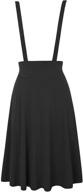 👗 vintage high waist a-line suspender skirt pleated pinafore dress for women logo