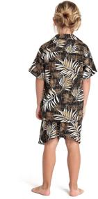 img 3 attached to Vibrant Tropical Hawaiian Shirt Shorts Cabana 🌴 Leaves Boys' Clothing Sets for an Adventurous Style