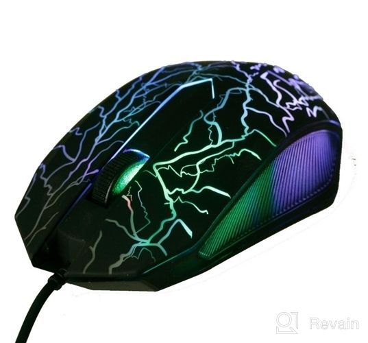 img 1 attached to BENGOO RGB Backlit Gaming Mouse Wired with 4 Adjustable DPI, 6 Programmable Buttons – Ergonomic Gamer Laptop PC Mouse for Windows, Linux, Vista, XP – Black review by Barry Smallwood