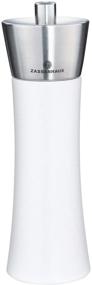 img 1 attached to Zassenhaus Augsburg Pepper Grinder Mill, 7-Inch, Gloss White Stainless Steel