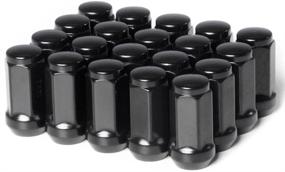 img 3 attached to 🔩 Circuit Performance 14x1.5 Black Closed End Bulge Acorn Lug Nuts - Cone Seat, Forged Steel (Set of 20)