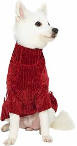 img 2 attached to 🐶 Colorful Cozy Chenille Dog Sweaters: Blueberry Pet's Classy Striped Collection