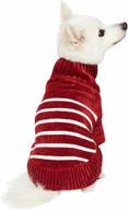 🐶 colorful cozy chenille dog sweaters: blueberry pet's classy striped collection logo