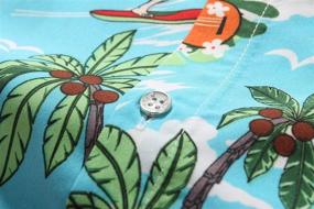 img 1 attached to 🌴 Men's Tropical Hawaiian Christmas Shirts - SSLR Clothing for Stylish Shirts