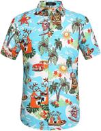 🌴 men's tropical hawaiian christmas shirts - sslr clothing for stylish shirts logo