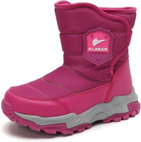 img 4 attached to 👢 Waterproof Winter Outdoor Girls' Boots - Boys' Shoes for Outdoor Activities