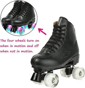 img 2 attached to XUDREZ Leather Classic Adjustable High Top Sports & Fitness