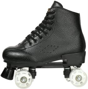 img 1 attached to XUDREZ Leather Classic Adjustable High Top Sports & Fitness