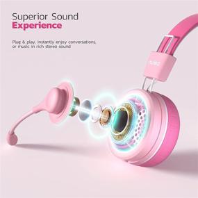 img 2 attached to 🎧 USB наушники с микрофоном | Hi-fi стерео компьютерная гарнитура со встроенным управлением для громкости и отключения микрофона | Шумоподавляющий микрофон и регулируемое крепление микрофона для ПК и Mac | Идеально подходит для класса, дома, офиса