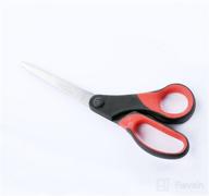 img 1 attached to Pack of 3 Amazon Basics Multipurpose Office 🔪 Scissors with Comfort Grip and Titanium Fused Stainless Steel review by Josh Moore